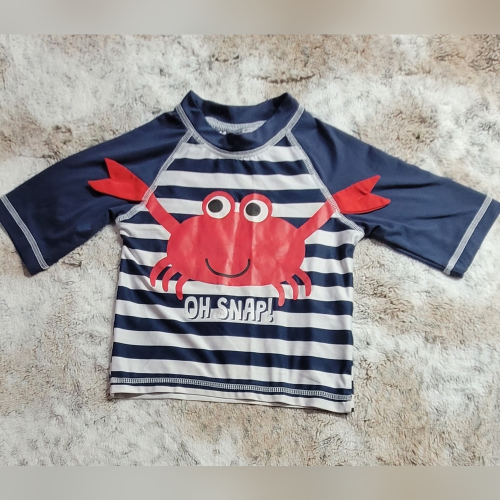 Wippette Crab Long Sleeve Swim Shirt Size 18 Months